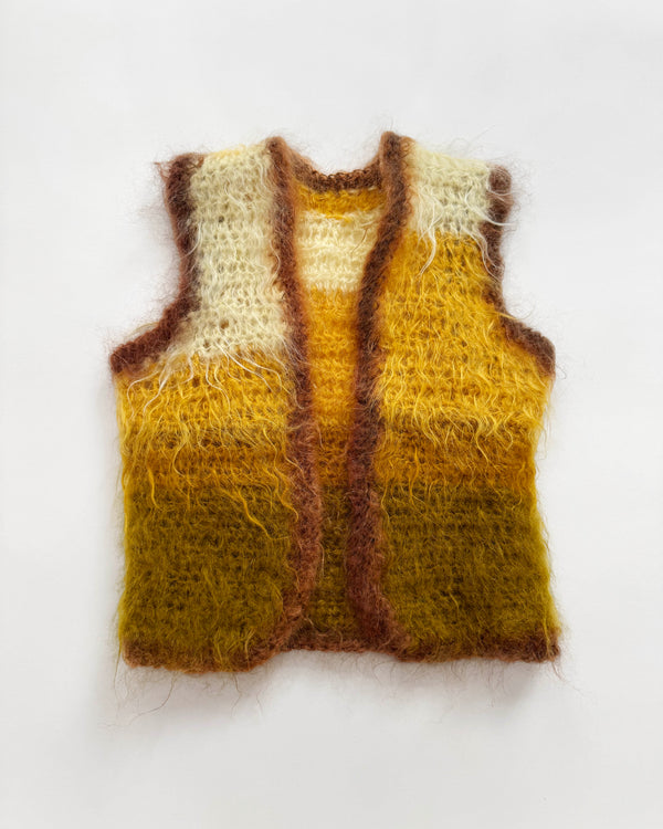 Mouse Made Mohair Wool Furry Vest 4-8Y