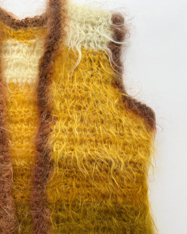 Mouse Made Mohair Wool Furry Vest 4-8Y