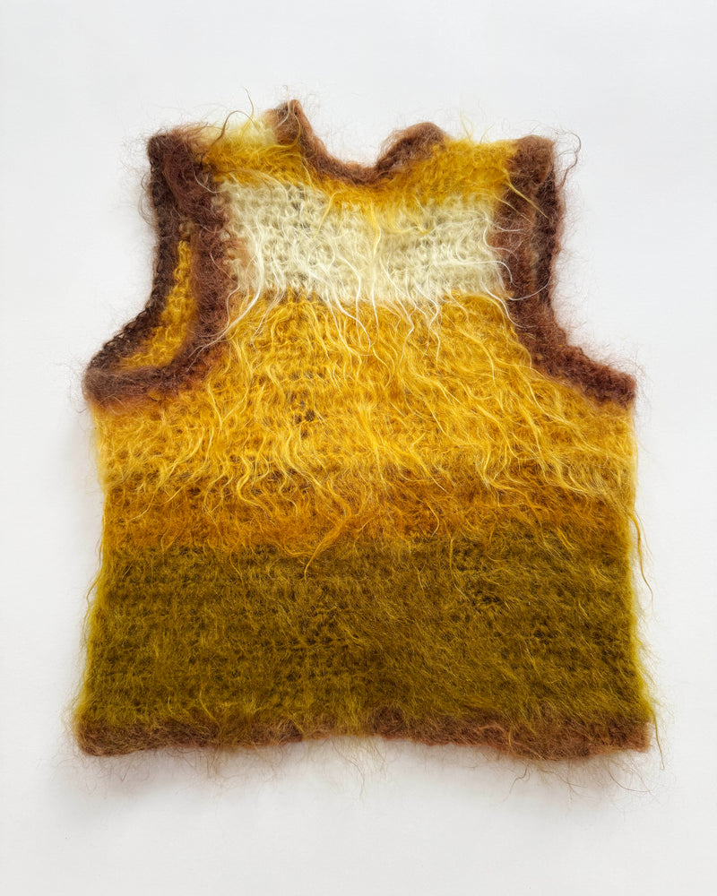 Mouse Made Mohair Wool Furry Vest 4-8Y