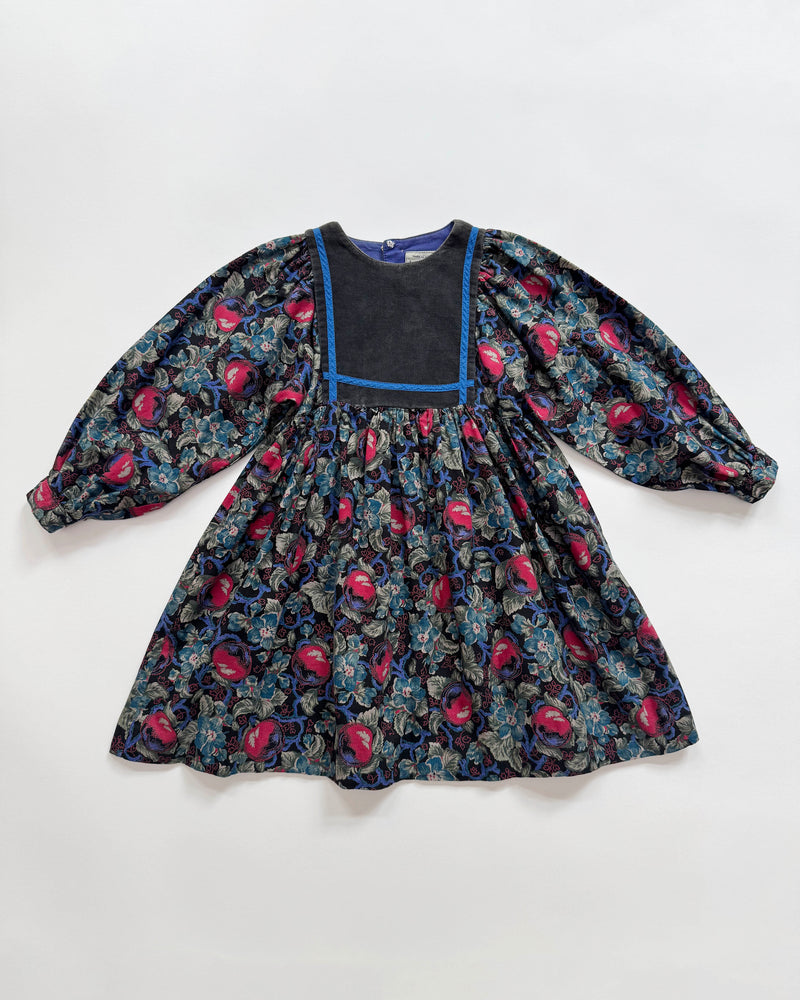 70s Patchwork Cotton Dress 3-4Y