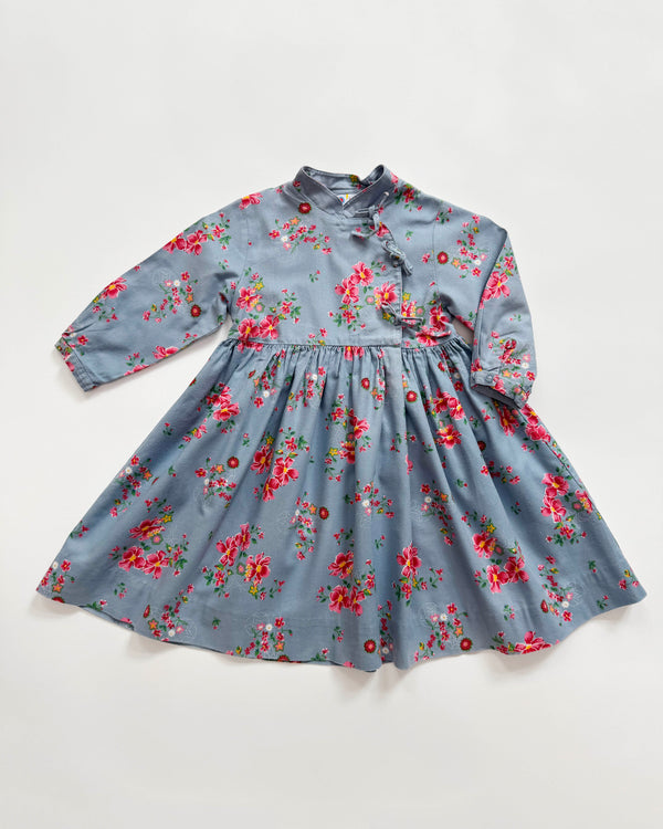 Floral Cotton Kimono Dress 2Y