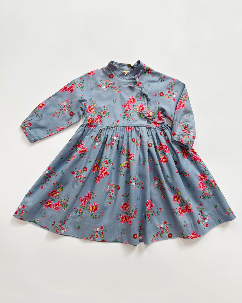 Floral Cotton Kimono Dress 2Y