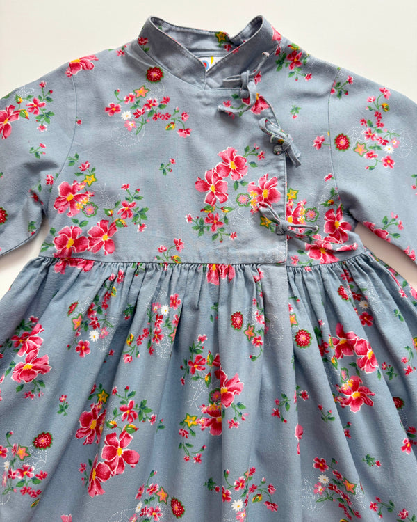 Floral Cotton Kimono Dress 2Y