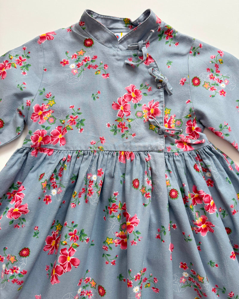 Floral Cotton Kimono Dress 2Y