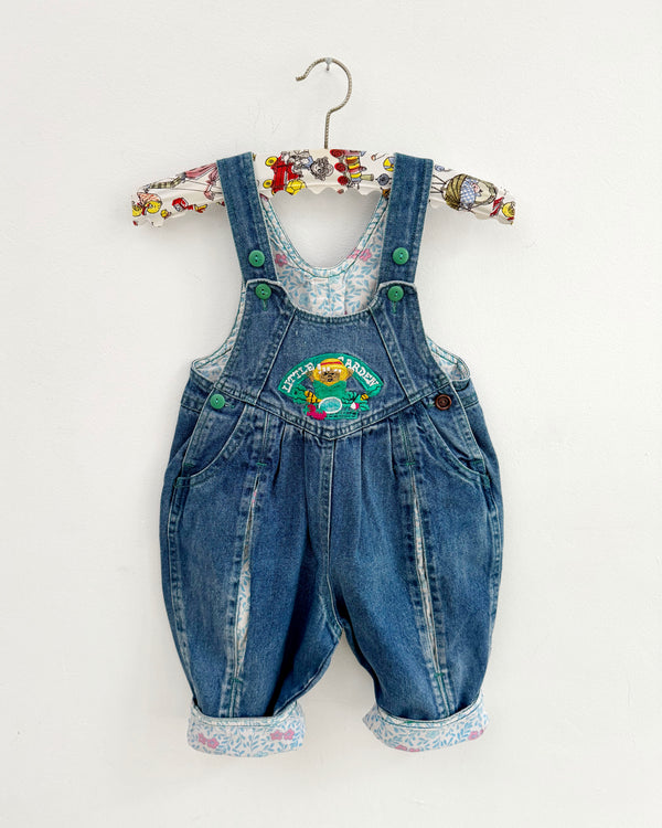 Vintage Denim Little Garden Overalls