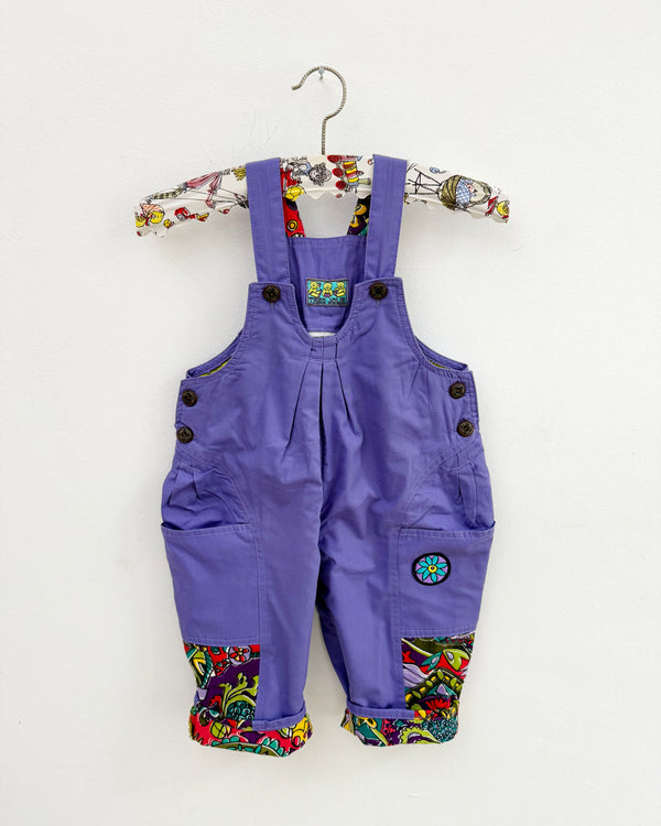 Vintage Cotton Lines Purple Overalls