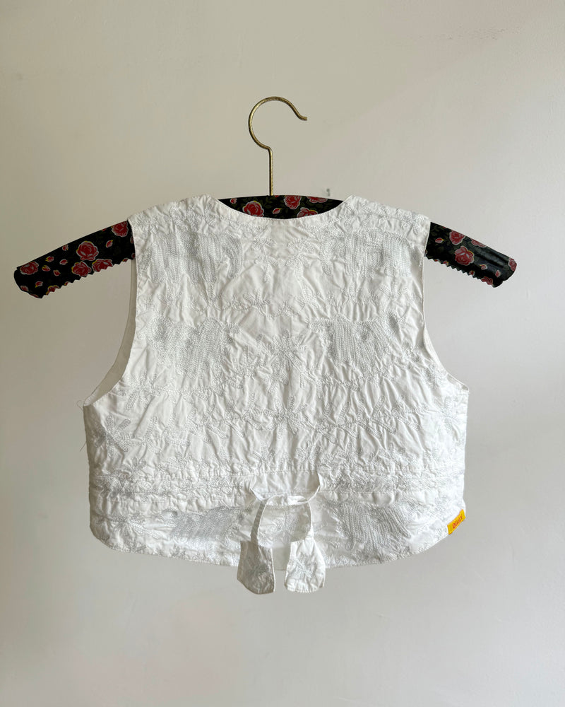 Vintage Oilily Heavily Embroidered Cotton Vest