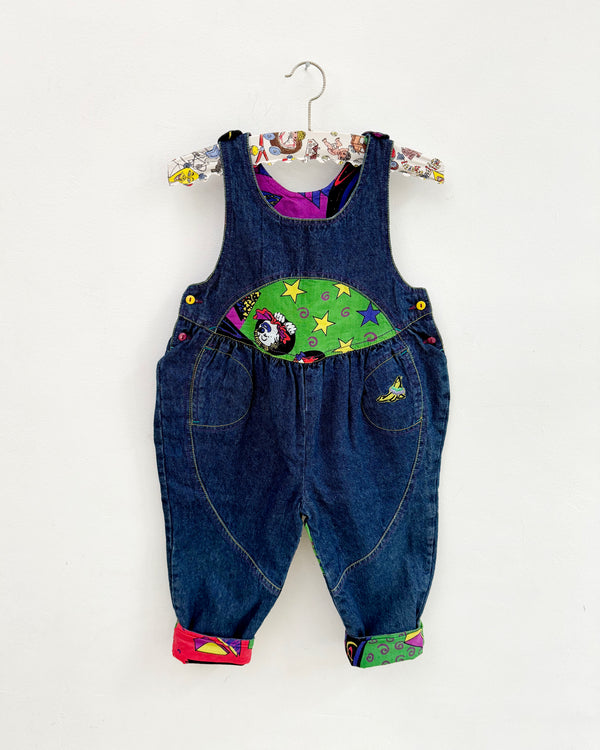 Vintage Cotton Lined Denim Circus Romper