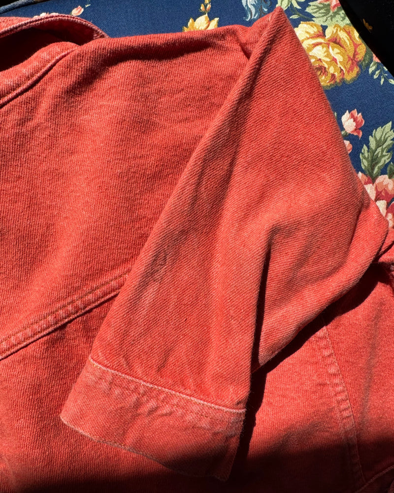 Orange Denim Jacket