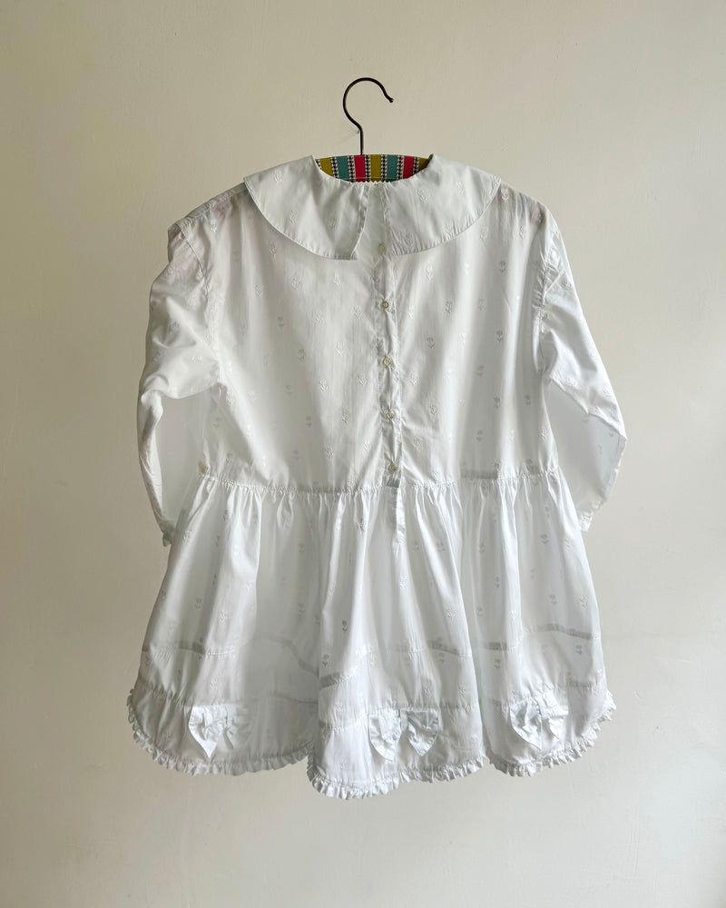 VIntage Oilily White Cotton Rose Dress