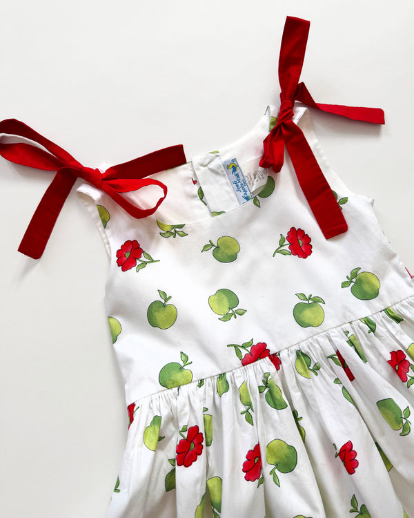 Green Apple Cotton Dress 4Y