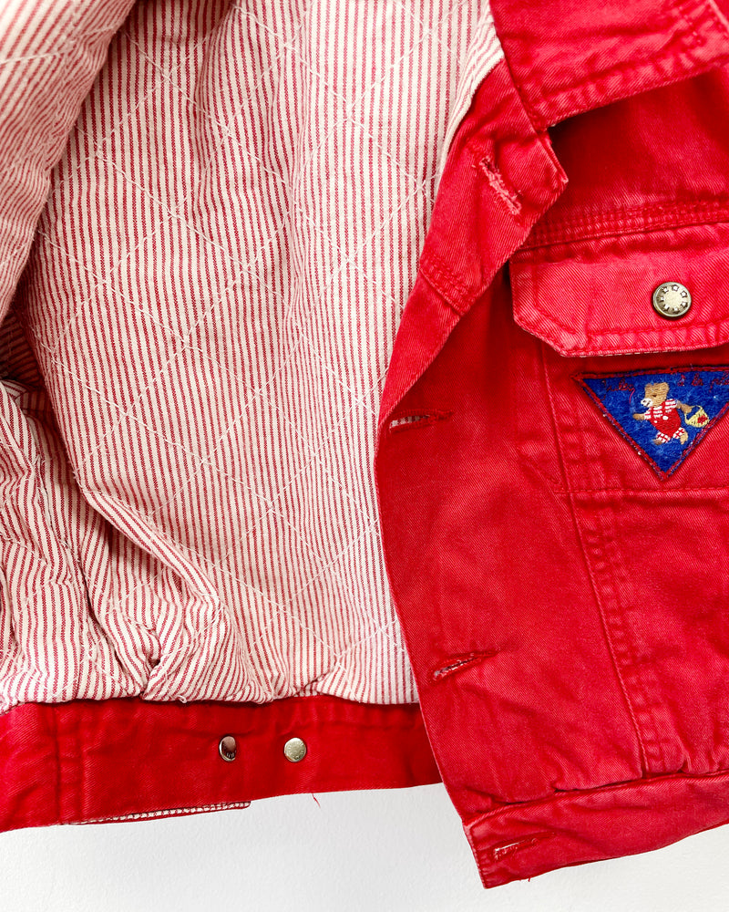 Vintage Jacadi Padded Denim Jacket