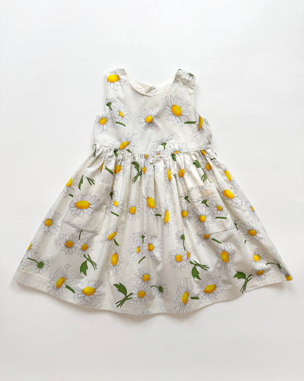 French Daisy Cotton Dress 4Y