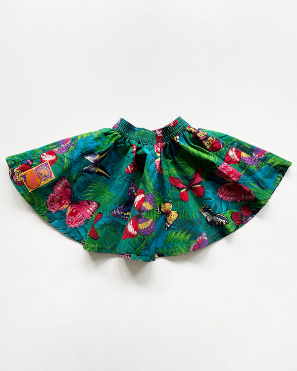 Vintage Butterfly Cotton Skirt