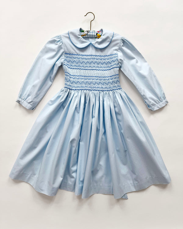 Deadstock Vintage Hand Smocked Cotton Dress