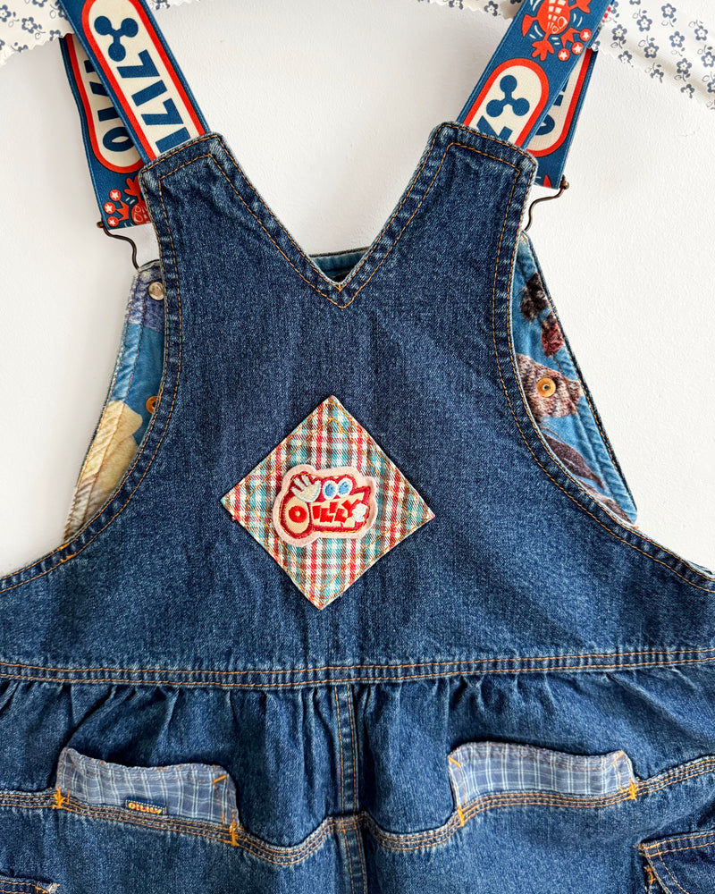 Vintage Oilily  Oversize Denim Bubble Overalls