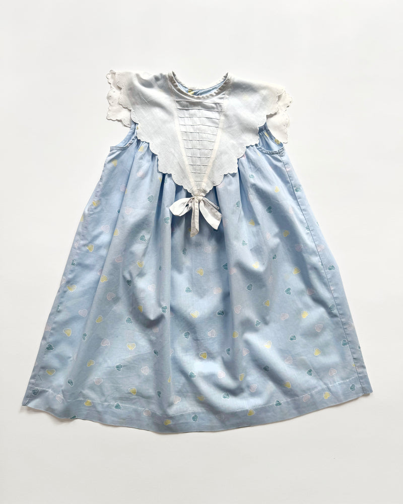 Cacharel Cotton Dress With Lace Collar 5Y