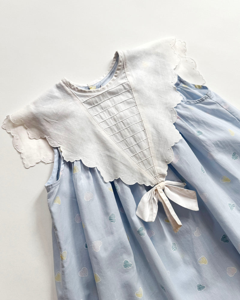 Cacharel Cotton Dress With Lace Collar 5Y