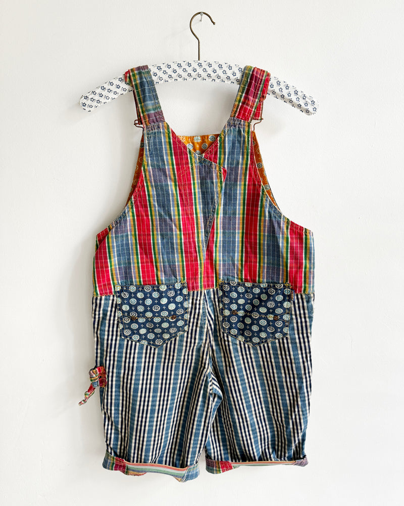 Vintage Oilily Patchwork Denim Overalls