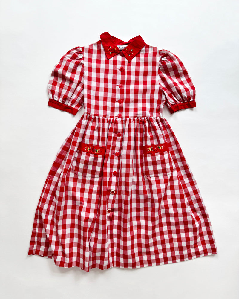 Jacadi Embroidered Cotton Dress 10Y