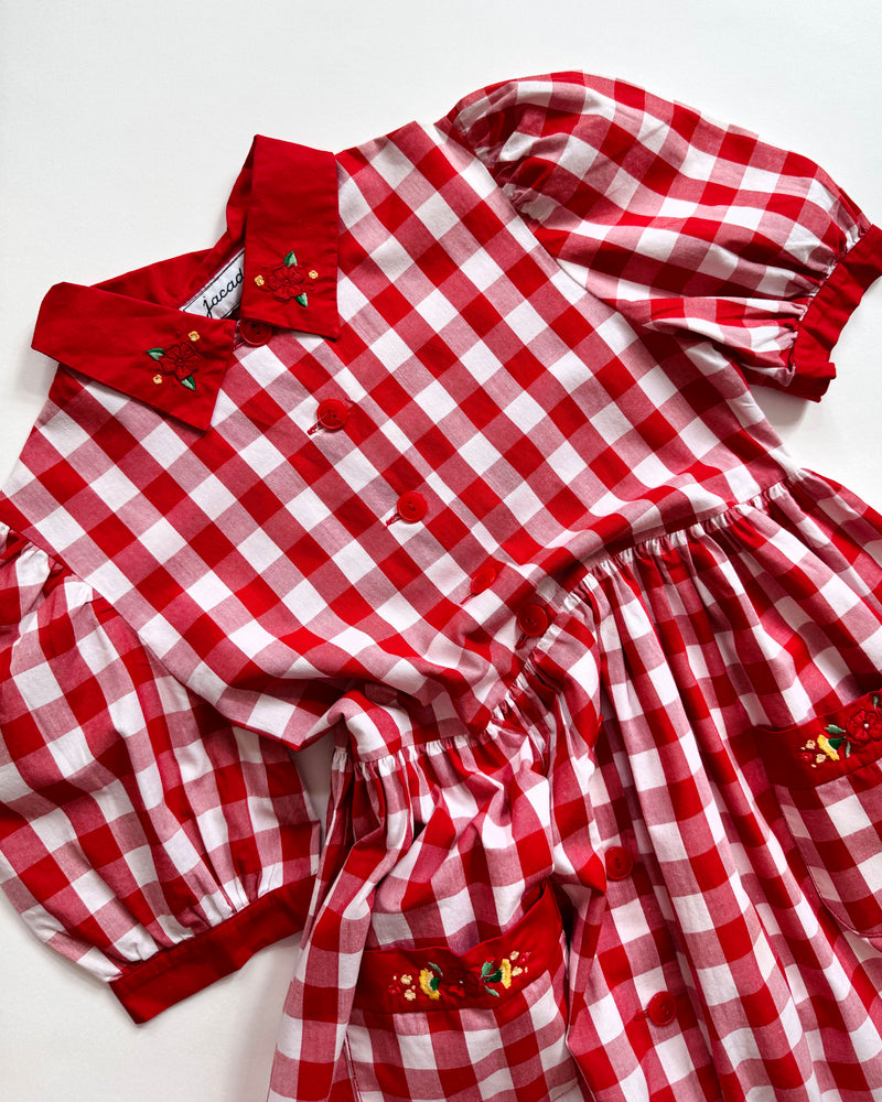 Jacadi Embroidered Cotton Dress 10Y