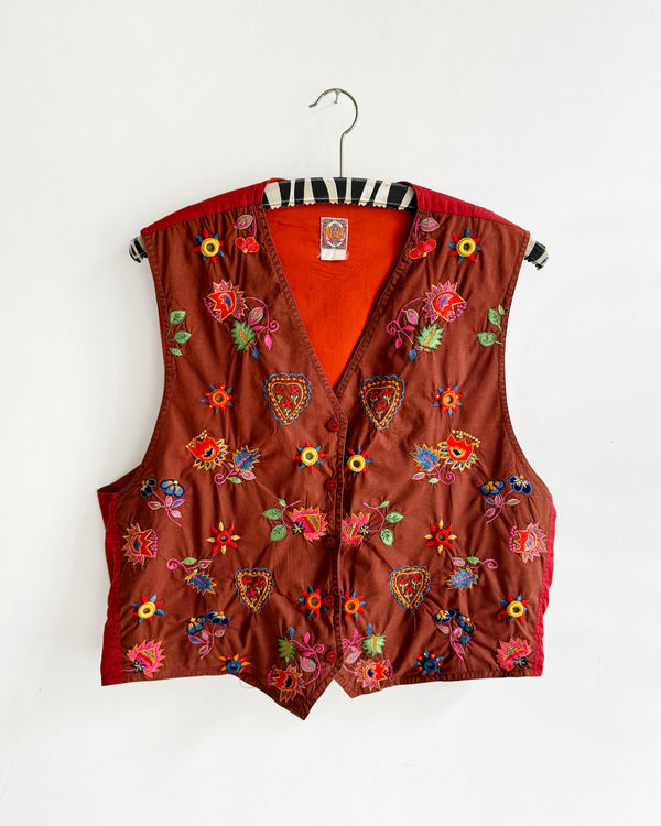 Vintage Oilily Embroidered Vest ADULTS