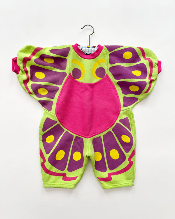 Vintage Newborn Butterfly Cotton Jumpsuit