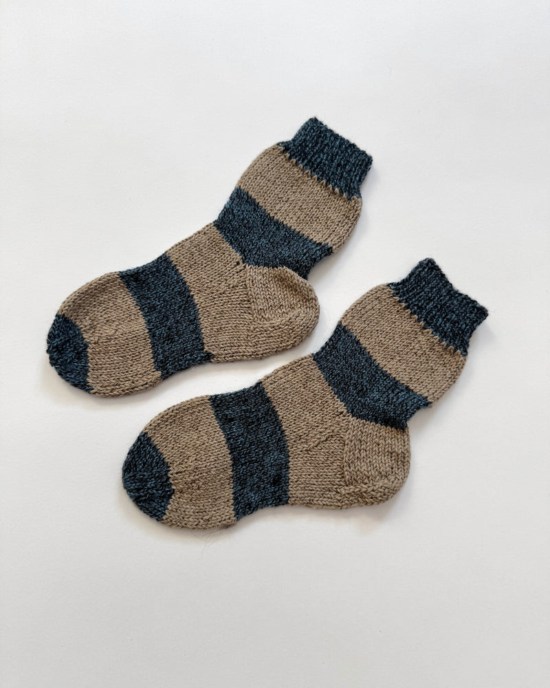 Handmade Striped Cotton Socks EU32