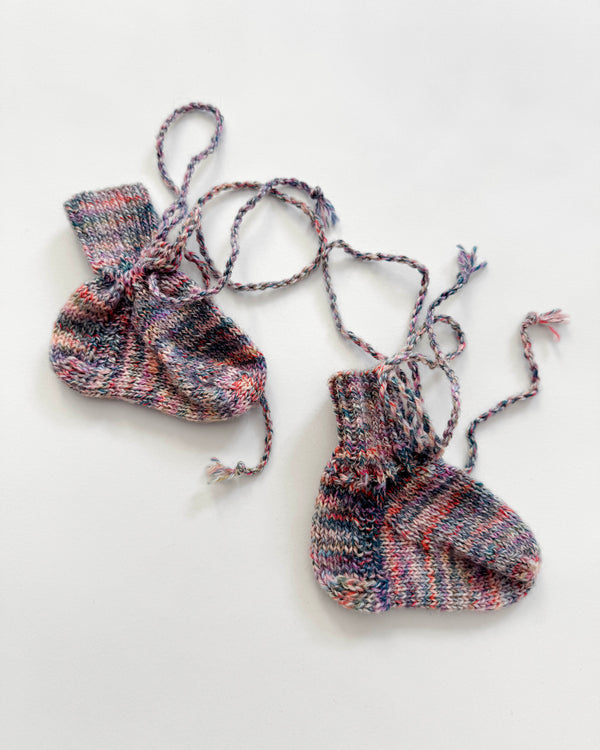 Handmade Wool Baby Socks 3/6M