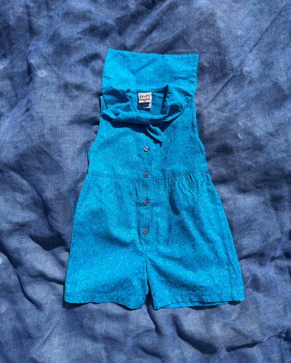 90s H&M Embroidered Cotton Sailor Romper 2Y