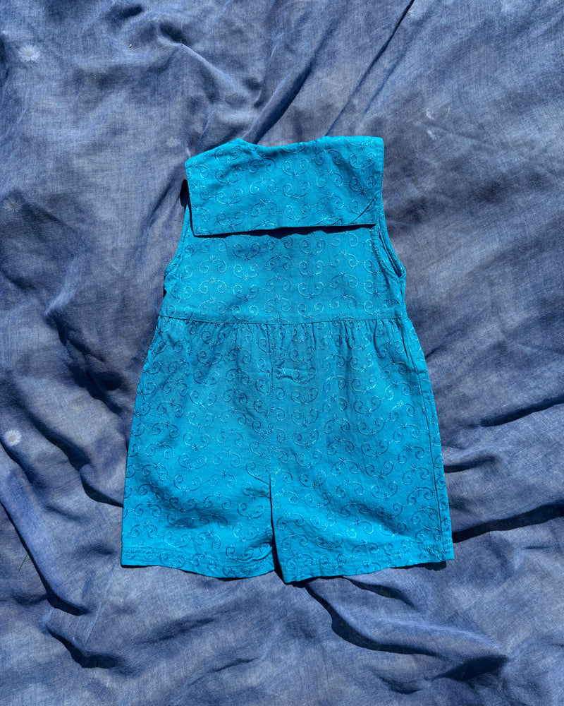 90s H&M Embroidered Cotton Sailor Romper 2Y