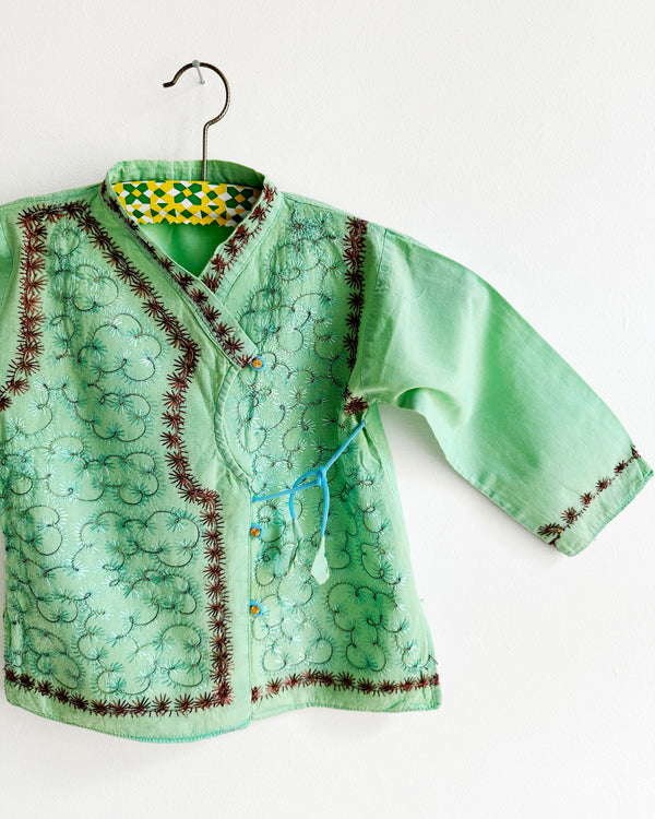Hand-Embroidered Indian Cotton Blouse
