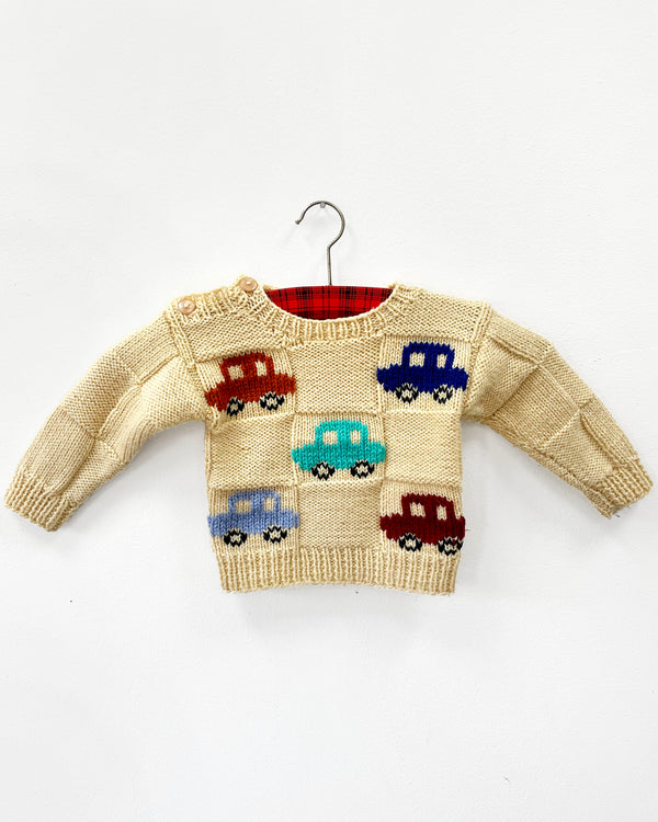 Handmade Wool Blend Car Sweater