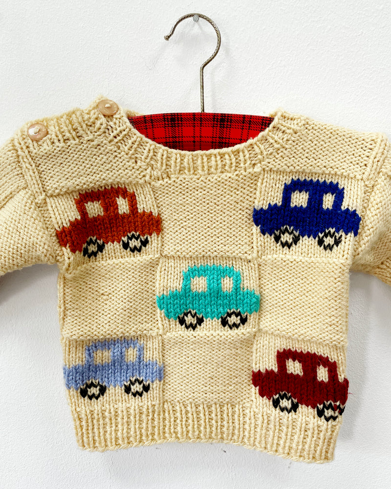 Handmade Wool Blend Car Sweater