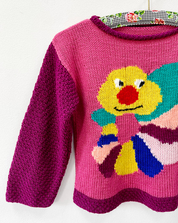 Handmade Wool Bend Caterpillar Sweater