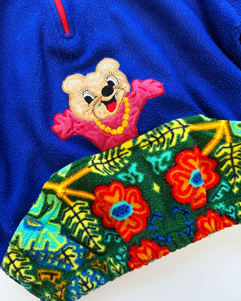 Vintage Teddy Bear Fleece Sweater