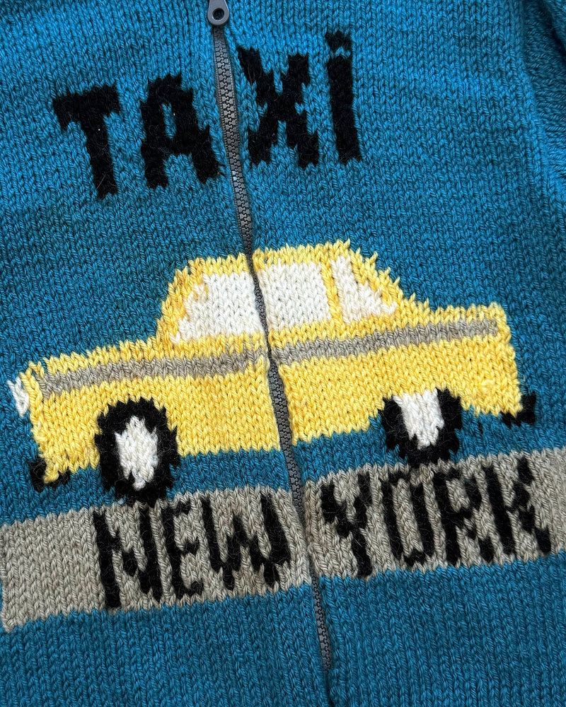 Handmade Taxi New York Wool Cardigan 7-8Y