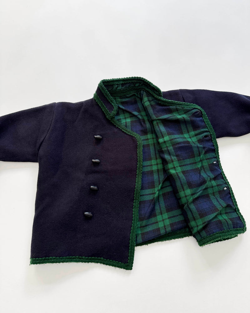Handmade Cotton Lined Kimono Wool Jacket 2Y & 4Y