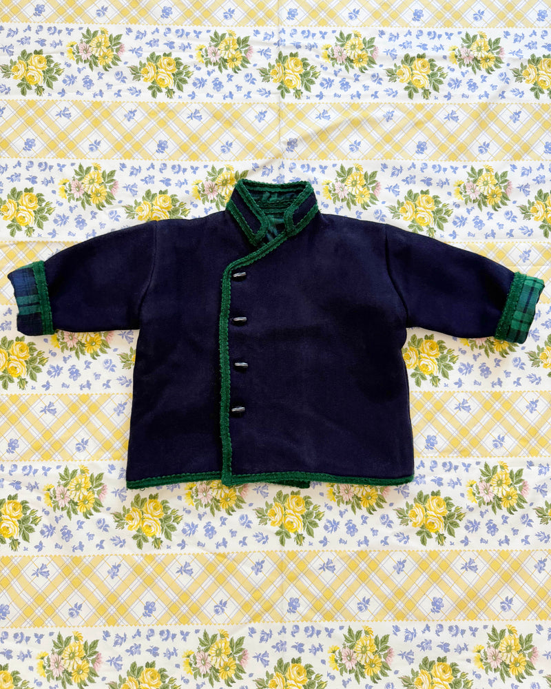 Handmade Cotton Lined Kimono Wool Jacket 2Y & 4Y