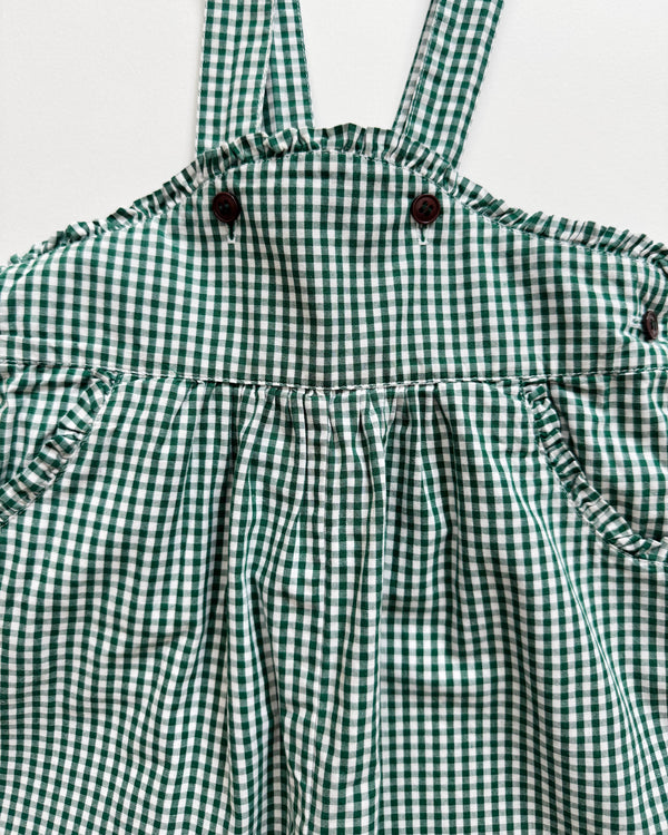 Jacadi Gingham Cotton Romper 12M