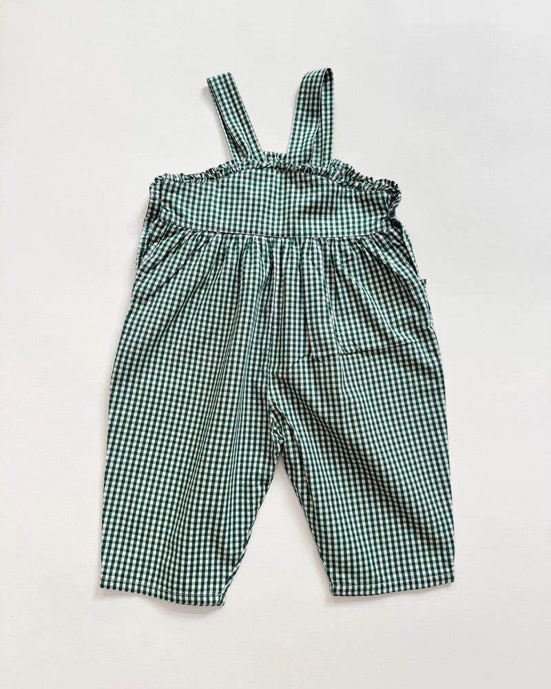 Jacadi Gingham Cotton Romper 12M