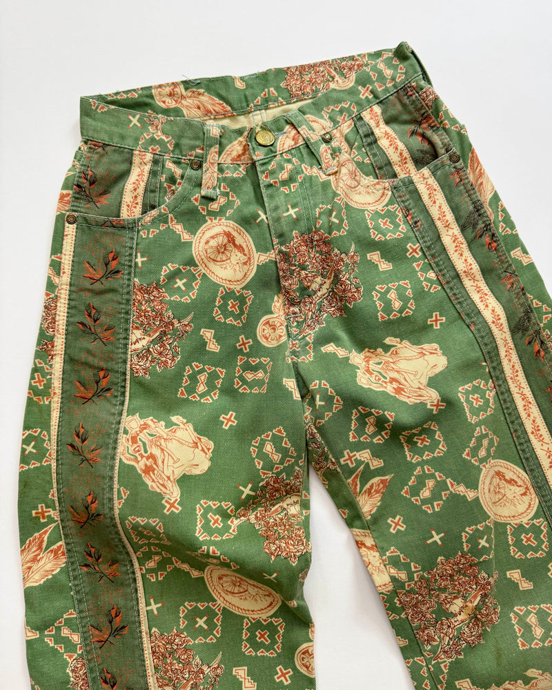 Patchwork Jeans Green 10Y