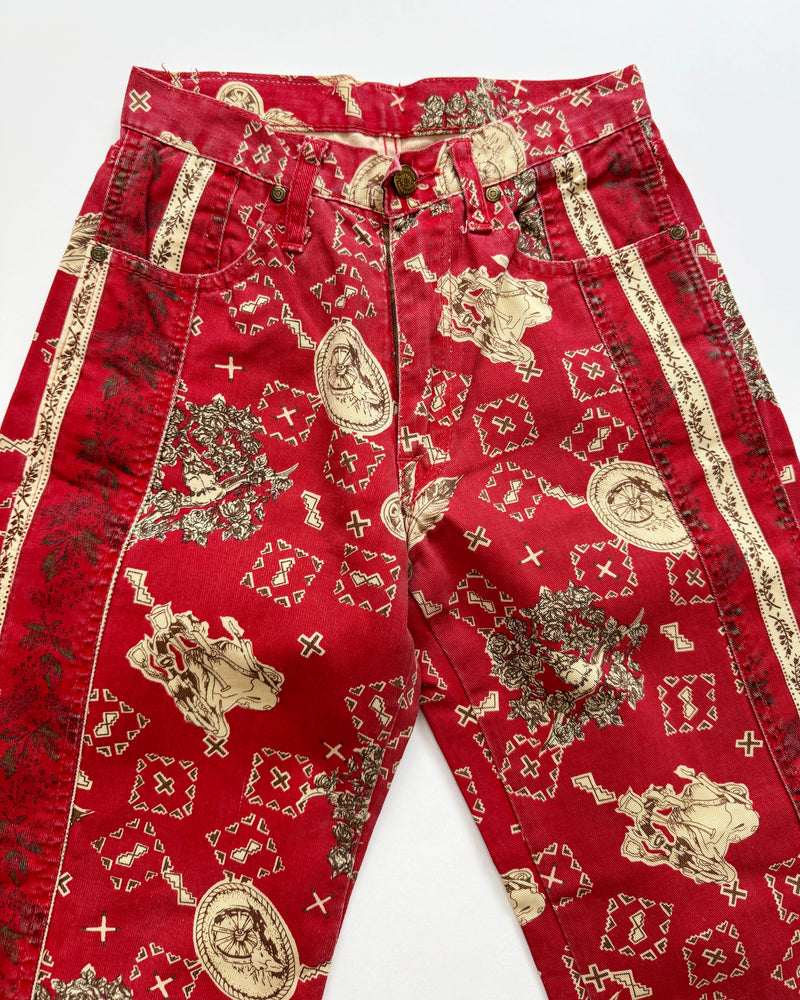 Patchwork Jeans Red 10Y
