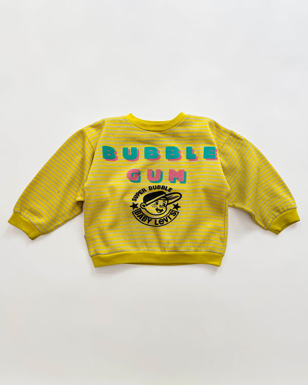 Levi's Striped Cotton Bubble Gum Sweater 4-6Y