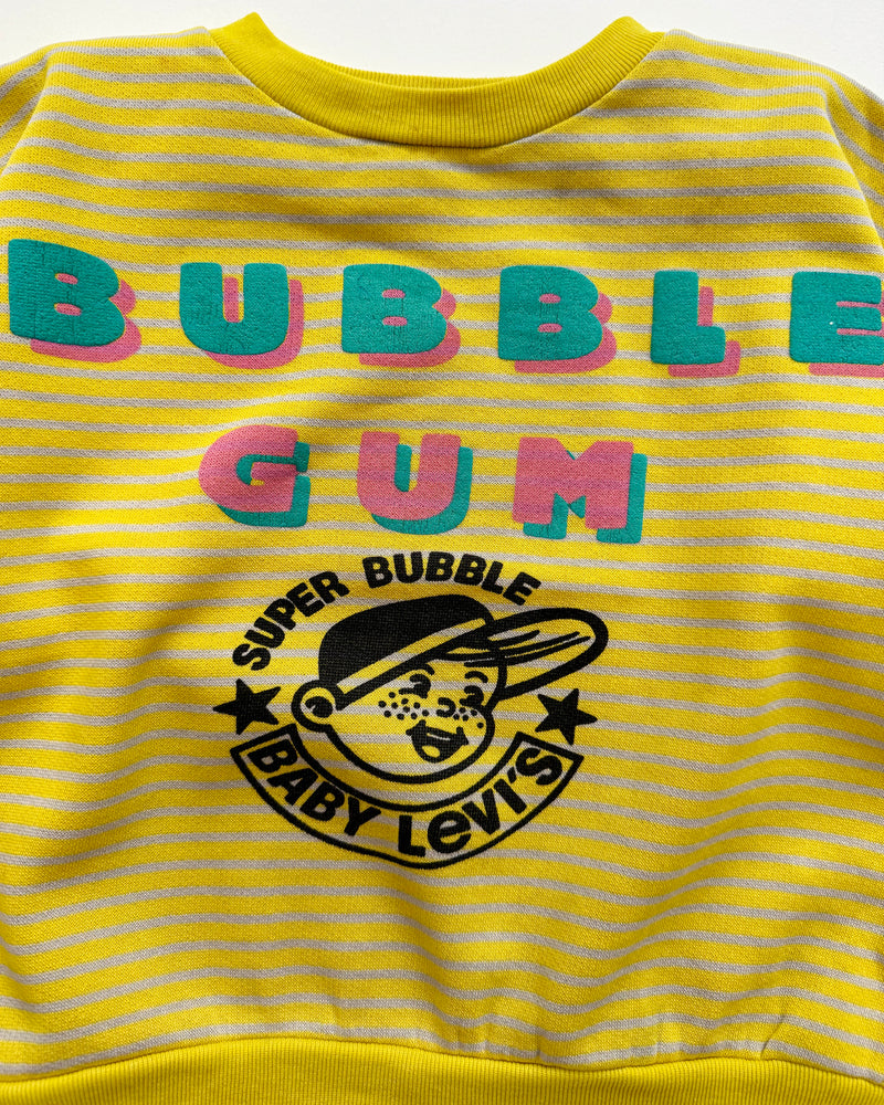 Levi's Striped Cotton Bubble Gum Sweater 4-6Y
