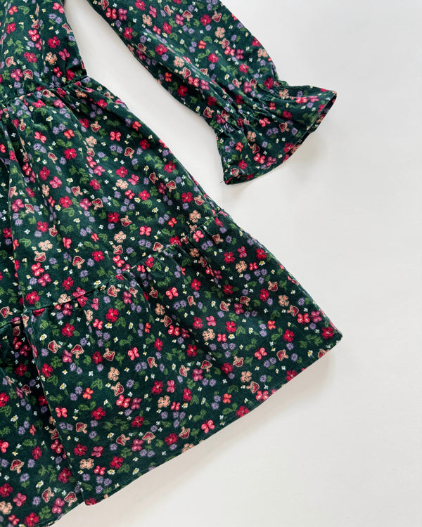 Mushroom Babycord Dress 5-6Y