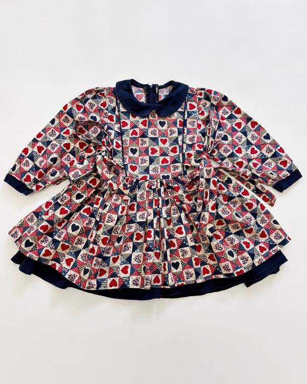 Queen Of Hearts Cotton Dress 3Y