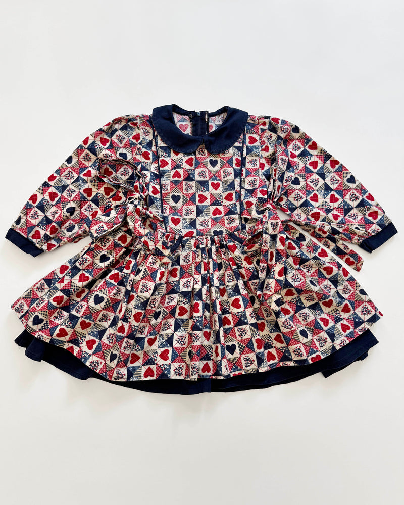 Queen Of Hearts Cotton Dress 3Y