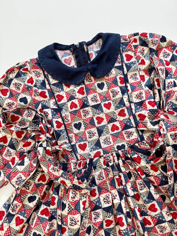 Queen Of Hearts Cotton Dress 3Y