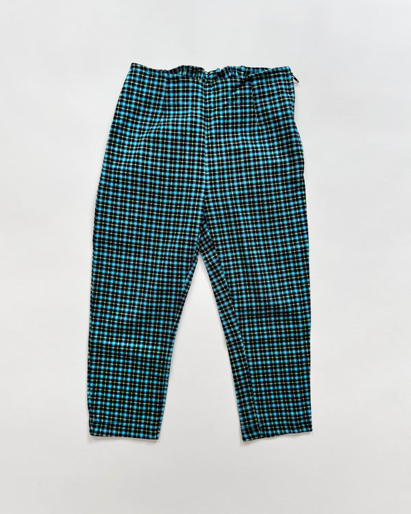 Plaid Trousers With Elastic Waist 4Y